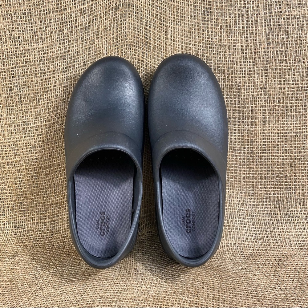 CROCS Clogs Slip On Black Comfort Slip Resistant Nurse Work  Shoes Size 8 - Picture 9 of 10